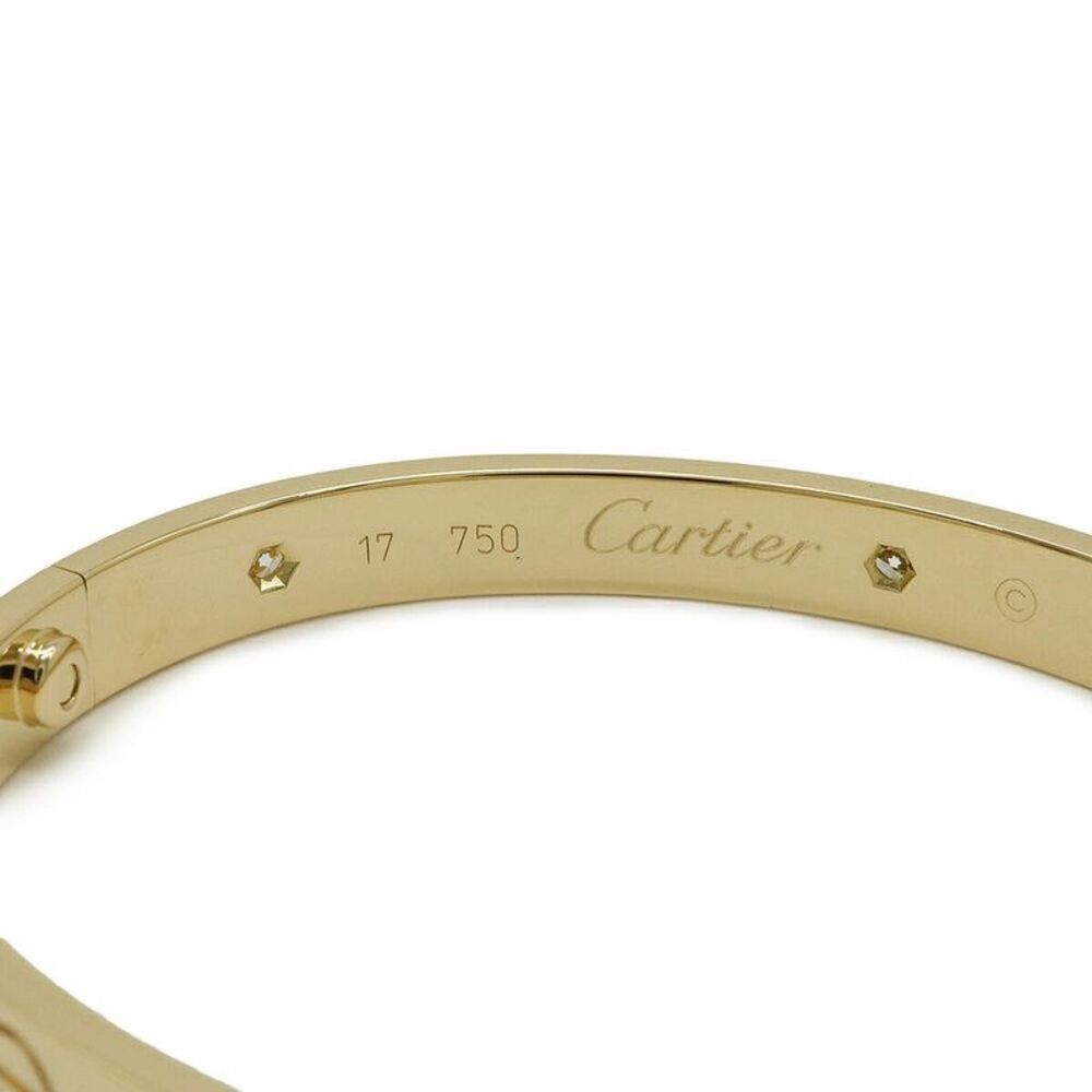 Pre Loved cartier Love Bangle Diamond Accents Women metallic | gold Bracelets - Picture 5 of 7